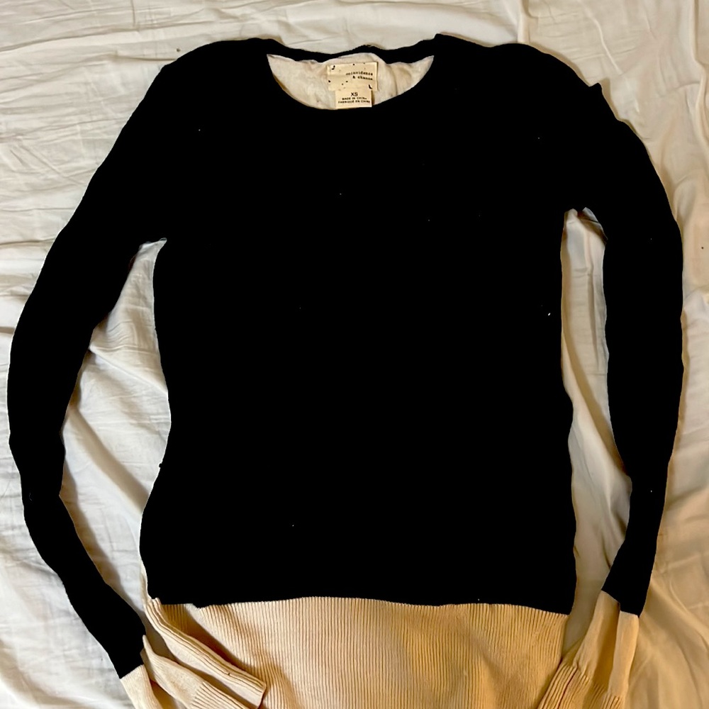 Black and Cream sweater